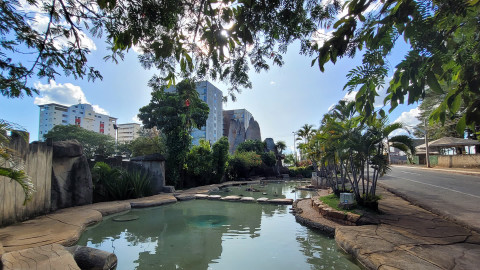 Monumento das &Aacute;guas na entrada de Caldas Novas 