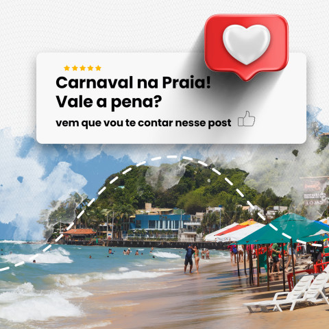 Imagem representativa: Carnaval na praia! Vale a pena? Vem que vou te contar tudo nesse post!