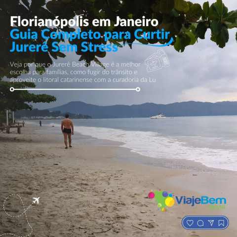 Imagem representativa: Florianópolis em Janeiro: Dicas para Curtir Jurerê Beach Village 2026