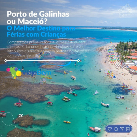Imagem representativa: Porto de Galinhas ou Maceió com Crianças? Guia de Férias no Nordeste