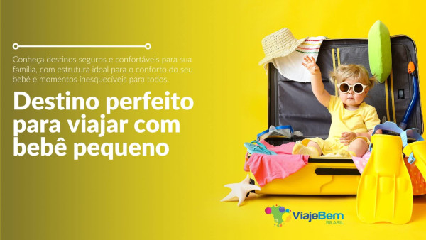 Foto demonstrativa de Destino perfeito pra viajar com bebê pequeno em família