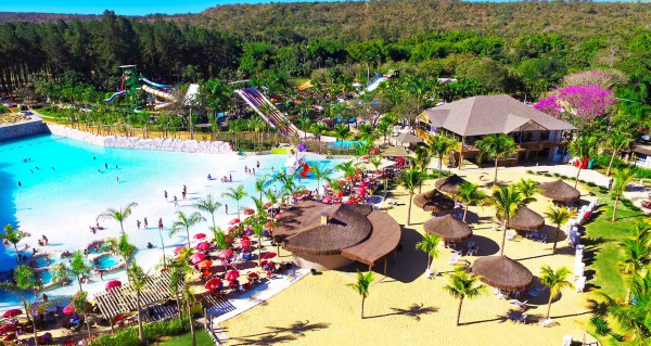 Foto demonstrativa de Lagoa Termas Parque e Lagoa Ecopraia em Caldas Novas GO