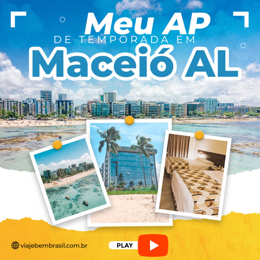 Imagem representativa: Venha conhecer um dos meus apartamentos de temporada em Maceió AL | RESERVE AGORA